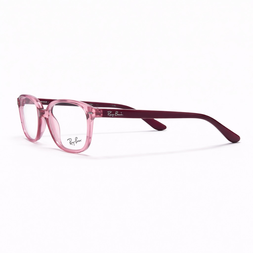 Ray-Ban 0RY9093V Junior Leonard Transparent Pink Side